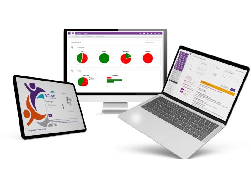 Actus Oversight on multiple devices, with real‐time dashboards and tools to support Consumer Duty compliance.