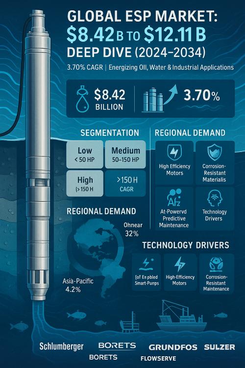 Electric Submersible Pumps Market Size 2024-2034: Powering Subsurface Productivity