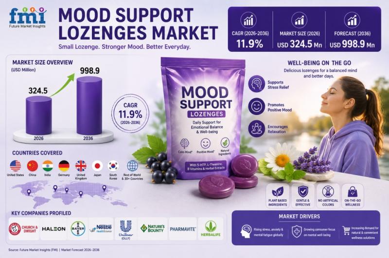 Mood Support Lozenges Market, Mood Support Lozenges, USA Mood Support Lozenges Market