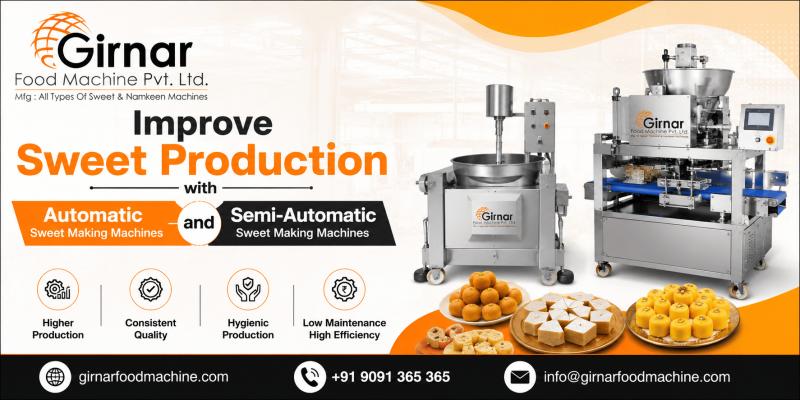 Improve Sweet Production with Automatic and Semi-Automatic Sweet Making Machines