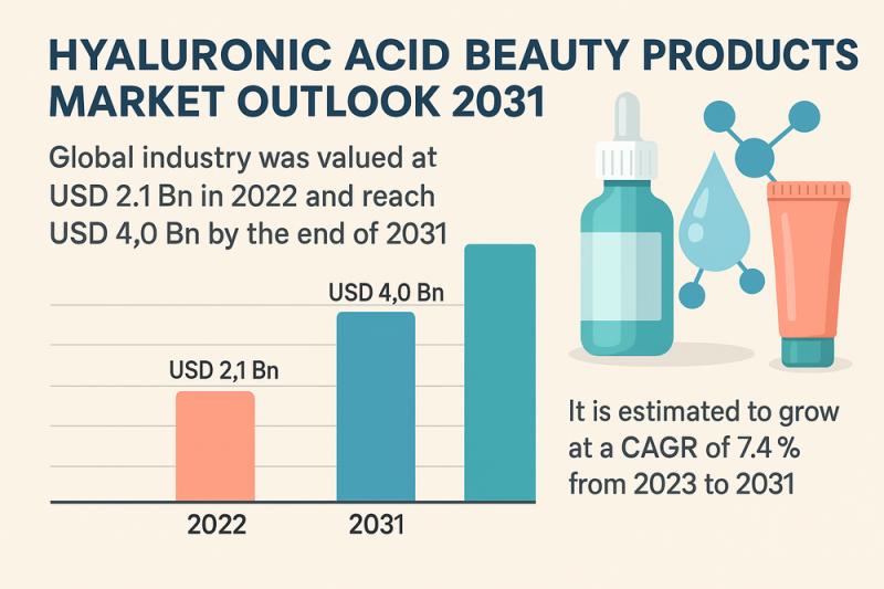 Hyaluronic Acid Beauty Products Market to Reach US$ 4.0 Bn by 2031, Growing at 7.4% CAGR