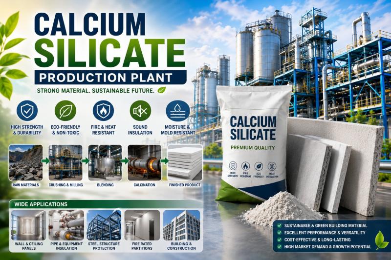 Calcium Silicate Production Plant Setup Cost 2026: Detailed