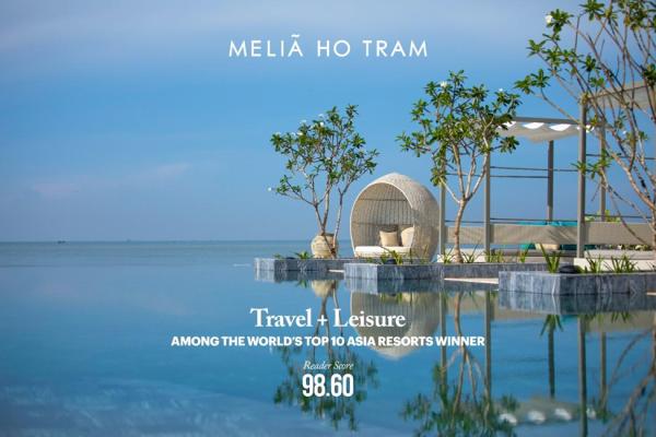 Meliá Ho Tram Beach Resort Named Among Top 3 Resorts in Southeast Asia and Top 10 in Asia voted by Travel and Leisure