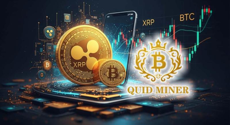 Quid Miner CloudMining Mobile App Easily mine BTC, XRP and DOGE to earn passive income