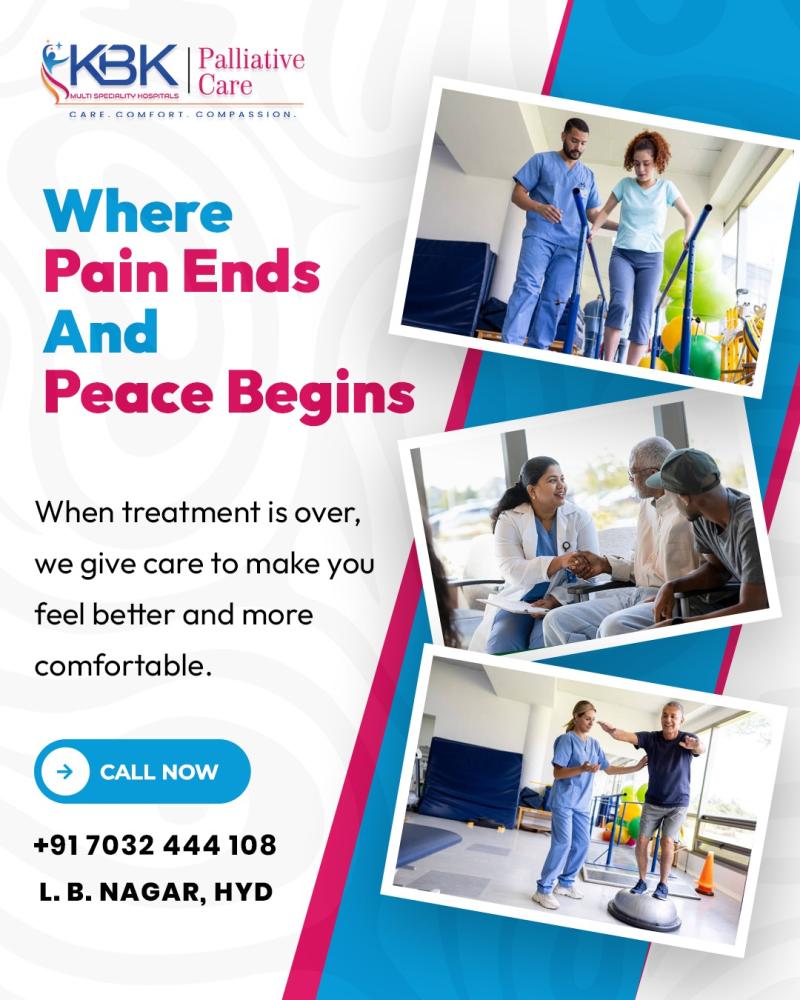 Palliative care in Hyderabad by KBK Hospitals, expert support for pain, recovery & quality of life with dignity.