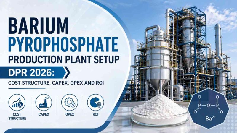 Barium Pyrophosphate Production Plant Setup DPR 2026: Cost