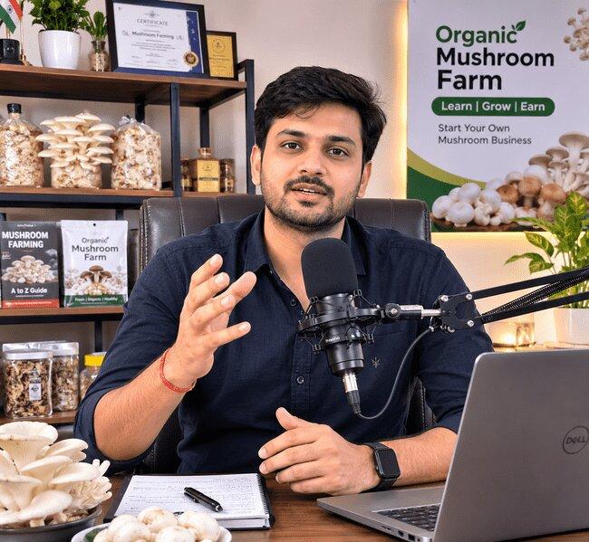 High-yield commercial mushroom cultivation and turnkey farm setup by Organic Mushroom Farm.