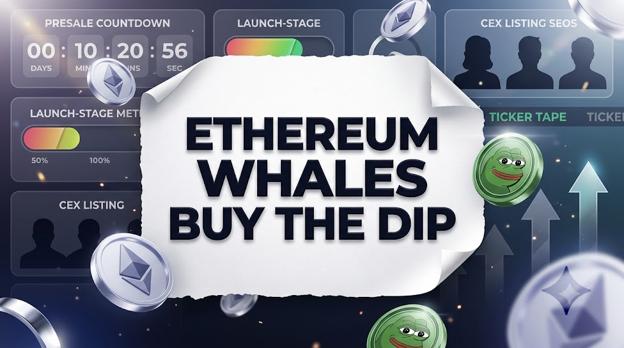 Ethereum whales are buying weakness, while AlphaPepe gives retail token intelligence before public trading begins.