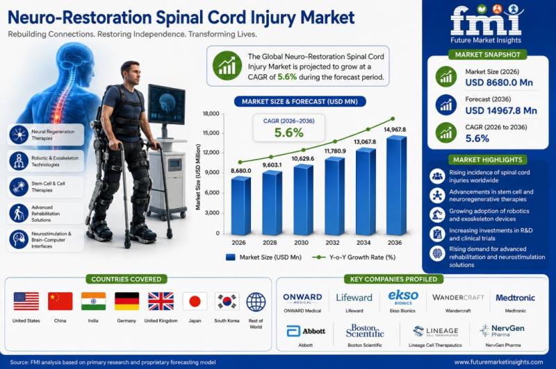 Neuro-Restoration Spinal Cord Injury Market, Neuro-Restoration Spinal Cord Injury, USA Neuro-Restoration Spinal Cord Injury Market