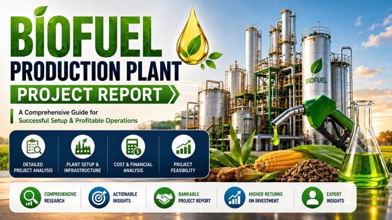 Biofuel Production Plant DPR & Unit Setup - 2026: Machinery Cost,