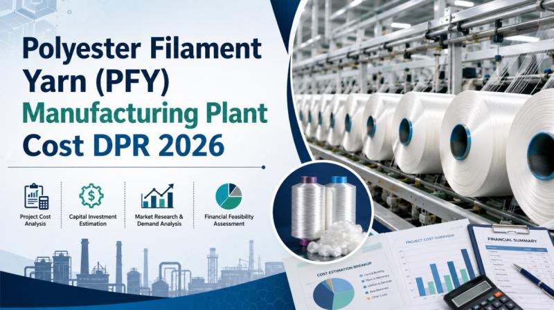 Polyester Filament Yarn (PFY) Manufacturing Plant Cost 2026:
