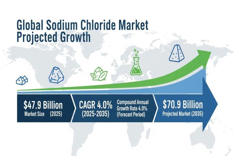 Sodium Chloride Market Outlook 2025 to 2035: Development Insights with Maldon Crystal Salt Co, Dampier Salt Limited, INEOS GROUP HOLDINGS S.A., Südwestdeutsche Salzwerke AG, and Tata Chemicals Limited.