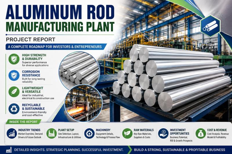 Aluminum Rod Manufacturing Plant Setup DPR 2026: Cost Analysis,