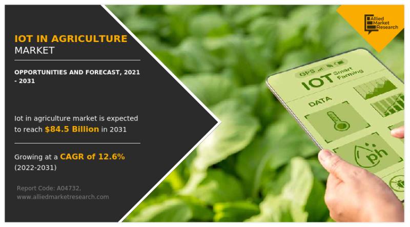 Global IoT in Agriculture Market to Expand at a CAGR of 12.6%, Driven by Technological Innovations and Increased Agricultural