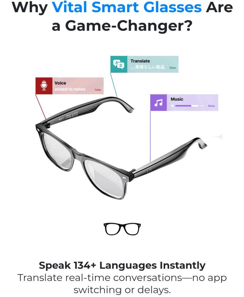 Vital Smart Glasses In USA Reviews: Introducing Vital Smart Glasses, A Must Have Smart Glass Trending in the US.