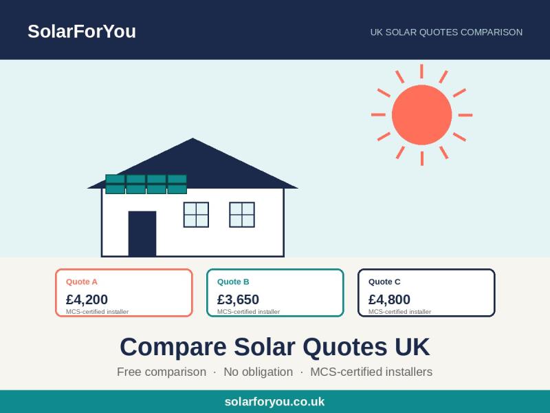 SolarForYou's free solar quotes calculator helps UK homeowners compare prices from certified installers.