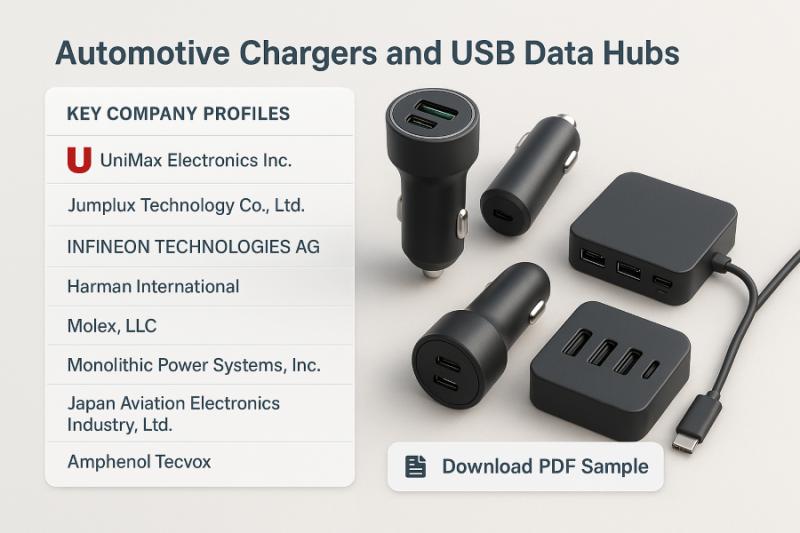 Automotive Chargers & USB Data Hubs Market, Leading Players & Key Segments