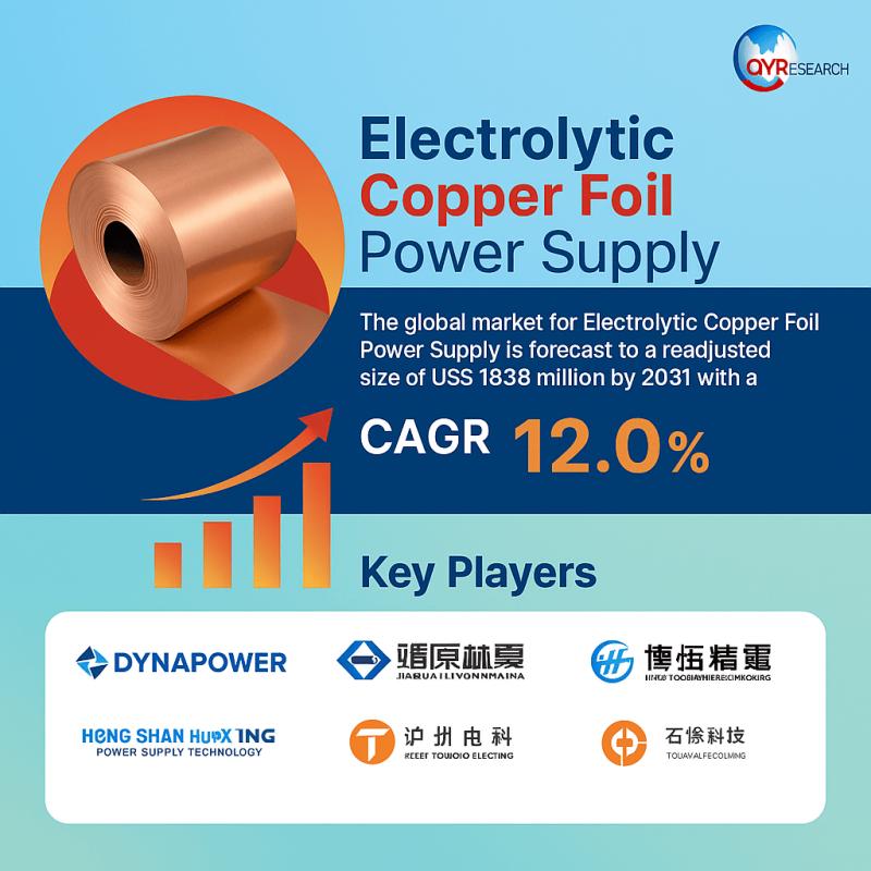 Electrolytic Copper Foil Power Supply Market 2025 - Global Industry Size, Share, Trends, and Forecast Insights Till 2031