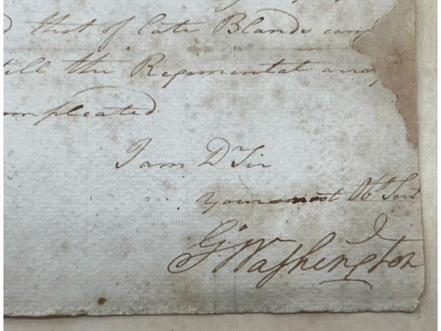 Historic Military Letter Signed by George Washington in 1780