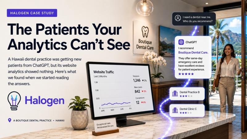 How one Hawaii dental practice uncovered hidden ChatGPT referrals and inaccurate AI answers traditional analytics missed.