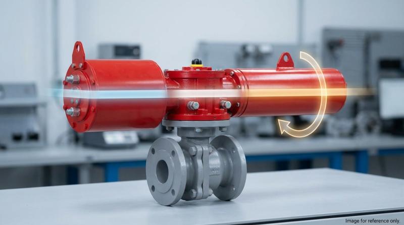 Spring Return Pneumatic Actuator by STARD GEARS With Modular