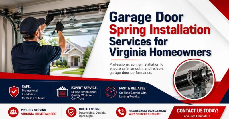 Garage Door Spring Installation Services for Virginia