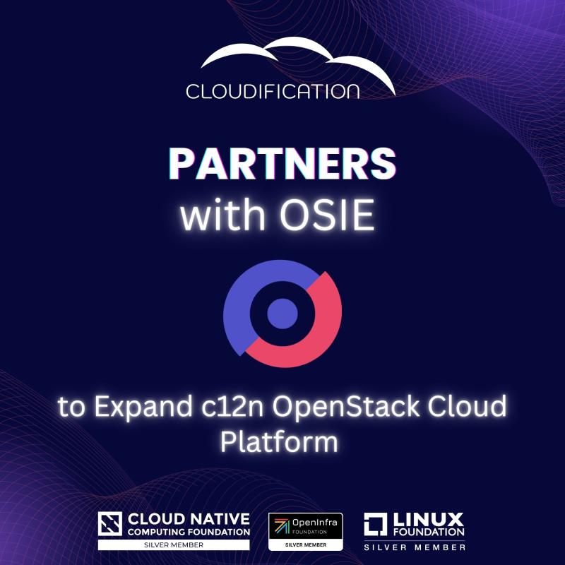 Cloudification Partners with OSIE to Expand c12n OpenStack Cloud Platform