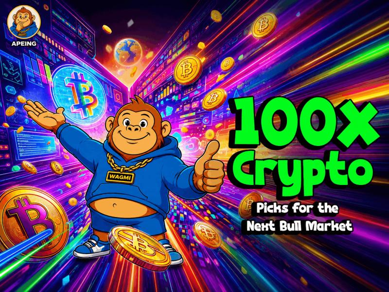 7 Top 100x Cryptos to Buy: Apeing Leads With 10,000% ROI Potential