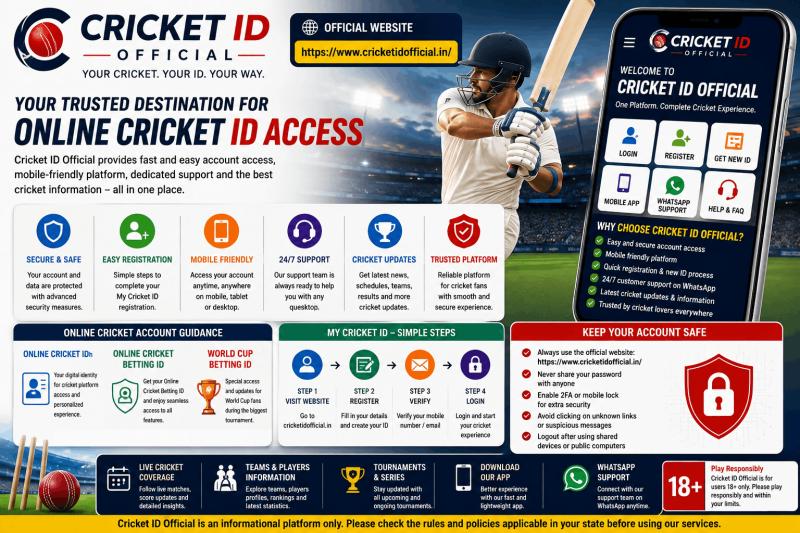 Cricket ID Official is a cricket-focused digital