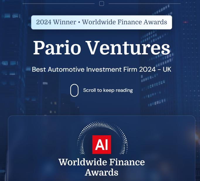 Pario Ventures Recognized as Best Automotive Investment Firm - UK by Acquisition International Magazine