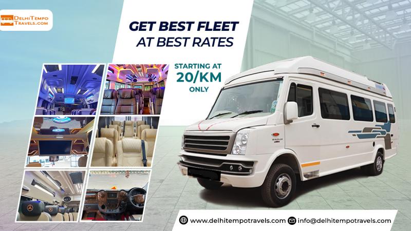 20 seater tempo traveller on rent