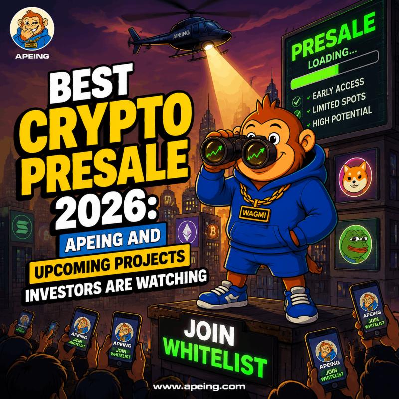 Best Crypto Presale 2026: Apeing and Upcoming Projects Investors Are Watching