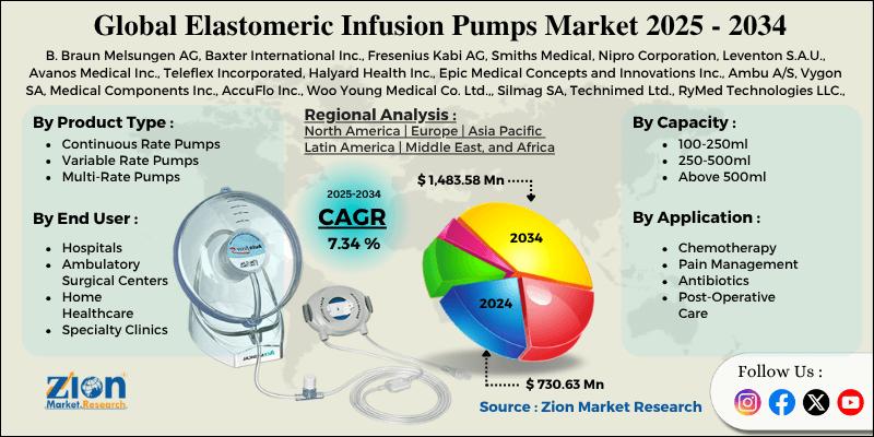 Elastomeric Infusion Pumps Market Size (2024-2034): Growth Outlook, Segmentation, Regional Trends, and Key Players