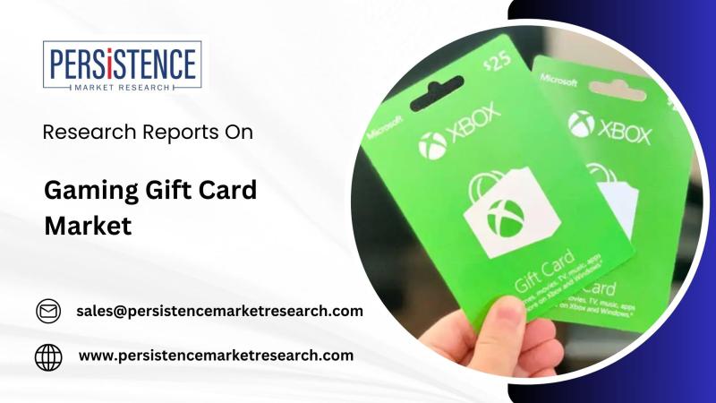 Gaming Gift Card Market Anticipated to Witness 16.4% CAGR Through 2032, Driven by Rising Digital Gaming Adoption | Persistence Market Research