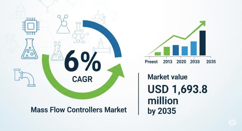 Mass Flow Controllers Market to Surge with 6% CAGR, Projected to Hit US$ 1,693.8 Million by 2035: Fact.MR Report