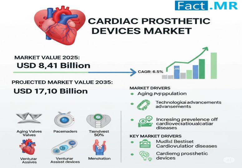 Cardiac Prosthetic Devices Market is Forecasted to Hit USD 17.10 Billion by 2035 | Fact.MR