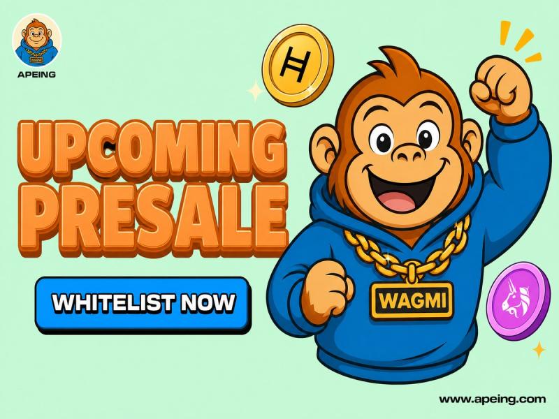 Apeing: Upcoming Crypto Presale with Hedera and Uniswap