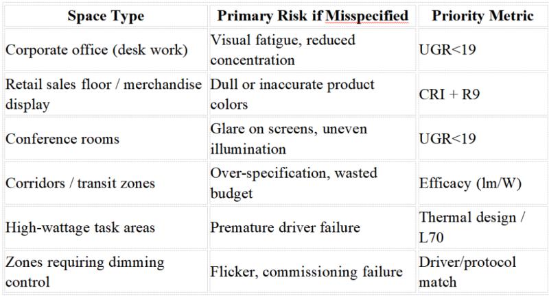 5 Common Mistakes When Specifying Commercial LED Downlights -