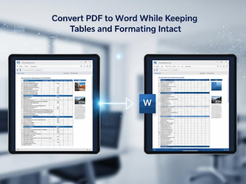 Convert PDF to Word While Keeping Tables and Formatting Intact