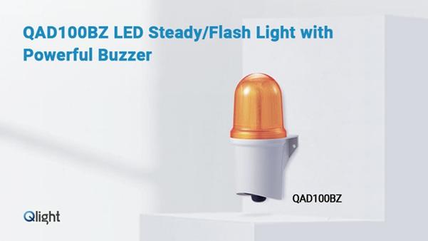 QAD100BZ LED Steady/Flash Light with Powerful Buzzer | Qlight