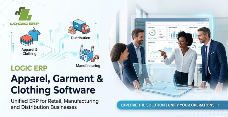 LOGIC ERP Apparel, Garment & Clothing Software: Unified ERP for Retail, Manufacturing and Distribution Businesses