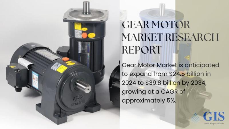Gear Motor Market to Expand From $24.5 Billion in 2024 to $39.8 Billion by 2034 With 5% CAGR