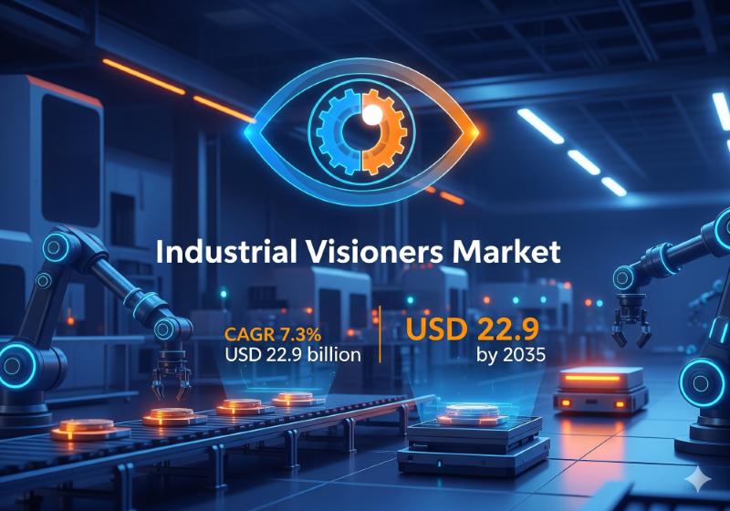Industrial Visioneers Market Size Expected to Hit US$ 22.9 Billion by 2035, Exhibiting 7.3% CAGR: Fact.MR Analysis