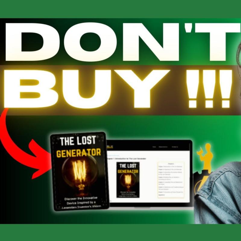 The Lost Generator Reviews: DIY Edison Generator Energy Plan to Create Free Electricity