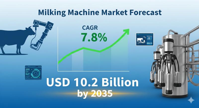 Milking Machine Market to Total US$ 10.2 Billion by 2035, Expanding at a 7.8% CAGR- Fact.MR Study