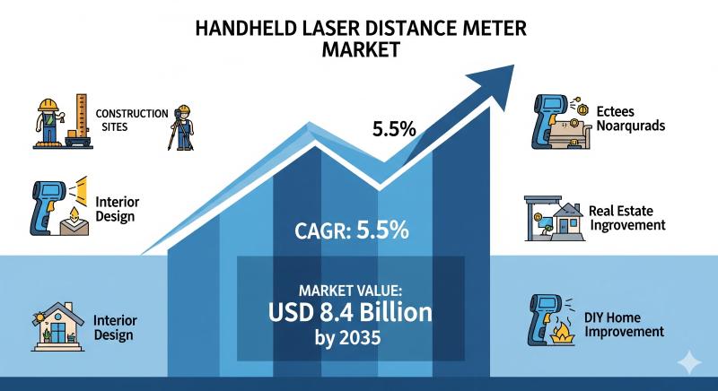 Handheld Laser Distance Meter Market is Anticipated to Hit US$ 8.4 Billion by 2035 | Fact.MR Report