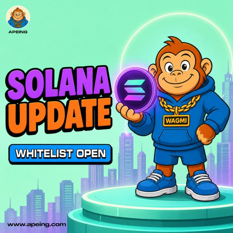 Upcoming Crypto Presale: SOL Price Today Jumps 8.28% as Apeing Draws More Early Attention Ahead of Launch