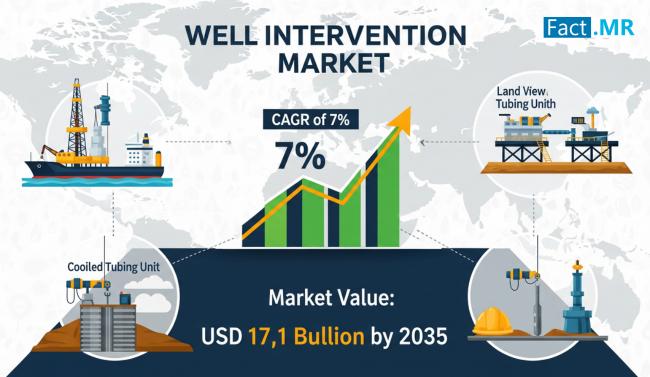 Well Intervention Market is Predicted to Reach US$ 17.1 Billion by 2035, Expanding at a CAGR of 7% | Fact.MR