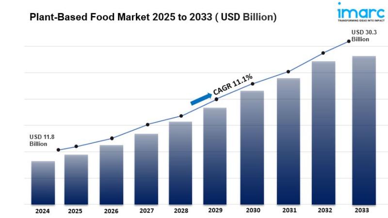 Plant Based Food Market is Expected to Reach USD 30.30 Billion by 2033 | At CAGR 11.1%