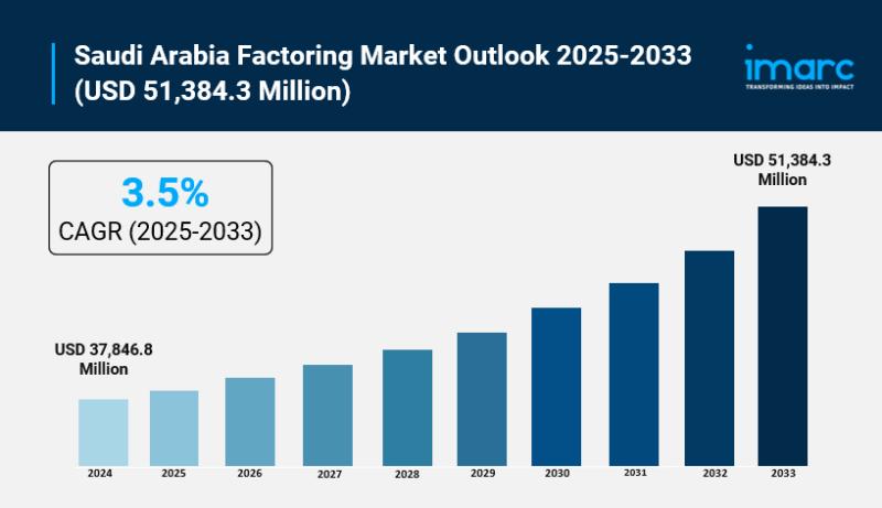 Saudi Arabia Factoring Market Size to Hit USD 51,384.3 Million by 2033: Growth & Trends